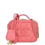 Chanel CC Filigree Vanity Case Small Front