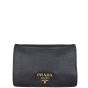 Prada Vitello Daino Crossbody Flap Bag Front