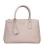Prada Saffiano Lux Galleria Double Zip Tote Small Front