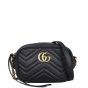 Gucci GG Marmont Mini Camera Bag Front with Strap