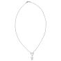 Tiffany & Co Platinum Diamond Tulip Pendant Front