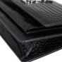 Saint Laurent Sunset Chain Wallet Croc Embossed Corner Closeup