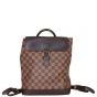 Louis Vuitton Soho Damier Ebene Backpack Front with Strap