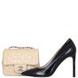 Chanel Classic Flap Mini Square Patent Shoe