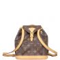 Louis Vuitton Montsouris PM Monogram Backpack Front with Strap