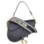 Dior Saddle Bag with Embroidered Strap Front with Strap