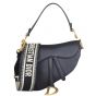 Dior Saddle Bag with Embroidered Strap Front with Strap
