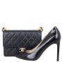 Chanel Pearl Chain Flap Bag Shoe