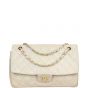 Chanel Vintage Single Flap Bag Front with Strap