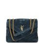 Saint Laurent Loulou Small Velvet Front with Strap