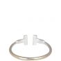 Tiffany & Co T Wire 18k White Gold Diamond Ring  Back