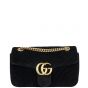 Gucci GG Marmont Small Velvet Shoulder Bag Front