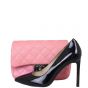 Chanel Double Carry Flap Bag Small Shoe