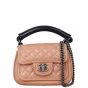 Chanel Prestige Top Handle Flap Bag Small Front with Strap