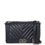 Chanel Boy Chevron Old Medium Front with Strap