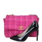 Chanel 19 Tweed Flap Bag Large | Pink