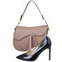 Dior Saddle Bag With Embroidered Strap Shoe