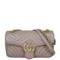 Gucci GG Marmont Matelasse Small Shoulder Bag Front with Strap