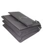Saint Laurent Sunset Medium Croc-Embossed Corner Distance