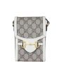 Gucci GG Supreme Horsebit Pouch Front