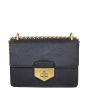 Prada Saffiano Turn Lock Chain Shoulder Bag Front