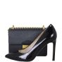 Prada Saffiano Turn Lock Chain Shoulder Bag Shoe