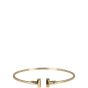 Tiffany & Co T Wire Bracelet 18k Rose Gold Bracelet Front