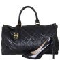 Chanel Vintage Quilted Duffle Bag Shoe