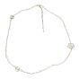 Chanel CC Logo Camellia Pearl Necklace 