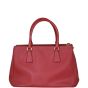 Prada Saffiano Lux Galleria Double Zip Tote Small Back