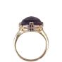Bvlgari Parentesi 18k Rose Gold Amethyst Diamond Ring