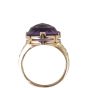 Bvlgari Parentesi 18k Rose Gold Amethyst Diamond Ring