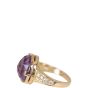 Bvlgari Parentesi 18k Rose Gold Amethyst Diamond Ring