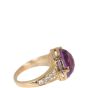 Bvlgari Parentesi 18k Rose Gold Amethyst Diamond Ring