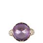 Bvlgari Parentesi 18k Rose Gold Amethyst Diamond Ring