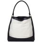 Saint Laurent Colour-Block Canvas and Leather Hobo Medium Back