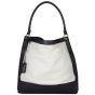 Saint Laurent Colour-Block Canvas and Leather Hobo Medium Front