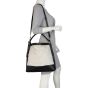 Saint Laurent Colour-Block Canvas and Leather Hobo Medium Mannequin