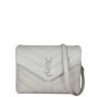 Saint Laurent Toy Loulou (white) Front With Strap