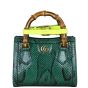 Gucci Diana Bamboo Top Handle Mini Tote Python Front