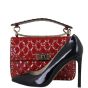 Valentino Rockstud Spike Medium Shoulder Bag Patent Shoe