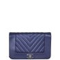 Chanel Mademoiselle Chevron Wallet on Chain Front