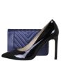Chanel Mademoiselle Chevron Wallet on Chain Shoe
