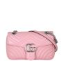 Gucci GG Marmont Matelasse Small Shoulder Bag Front with Strap