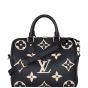 Louis Vuitton Speedy 25 Bandouliere Monogram Empreinte Giant Bicolour Front With Strap
