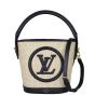Louis Vuitton Petit Bucket Knitted Raffia Front With Strap