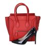 Celine Mini Luggage Tote (red) Shoe