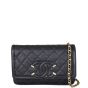 Chanel CC Filigree Wallet on Chain Front With Chain