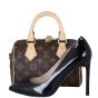 Louis Vuitton Speedy 20 Bandouliere Monogram with Embroidered Strap Shoe