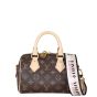 Louis Vuitton Speedy 20 Bandouliere Monogram with Embroidered Strap Front With Strap